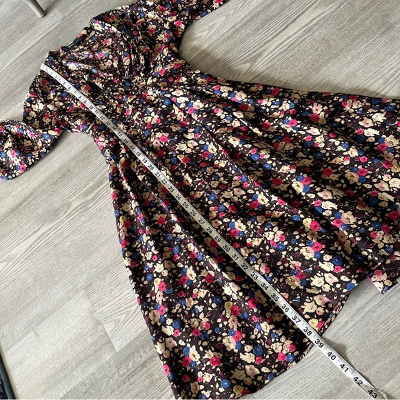 Marc Jacob’s Designer Floral Tie Waist Midi Dress 2 - Picture 11 of 12